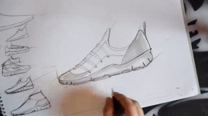 How to draw: product design shoe speed sketch (4x speed)