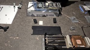 Gigabyte RTX 3080 Ti Water block installation