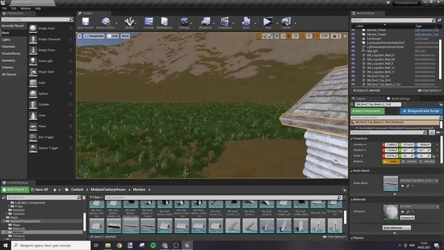 Создаем сурвайвл-РПГ на UE4 №14. Убежище игрока и взаимодействие с ним (строительство убежища)