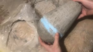 DIY Цементные фигуры из пенопласта и пластиковой бутылки