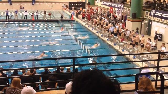 2016 Mens Mid American Conference 400 Medley Relay