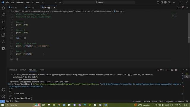 Python basics course_Lab 2