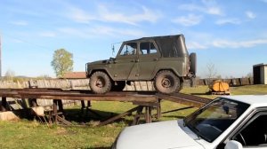 Уаз с тракторным дизелем Д-21.