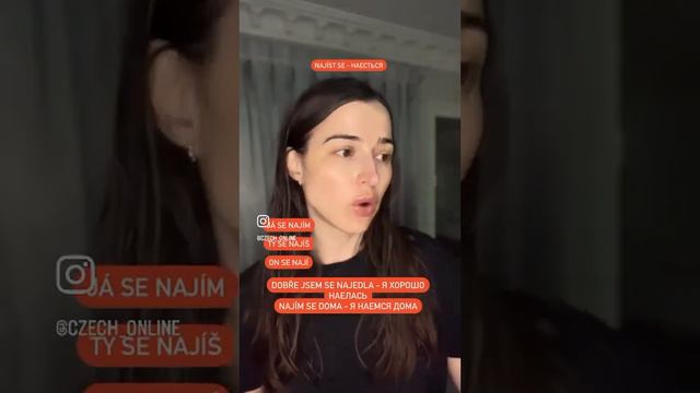 Неправильный чешский глагол najíst se - наесться смотреть онлайн