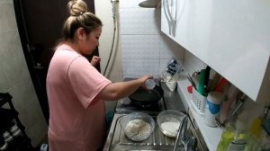 Готовим блинчики из рисовой муки(тиримкуби)