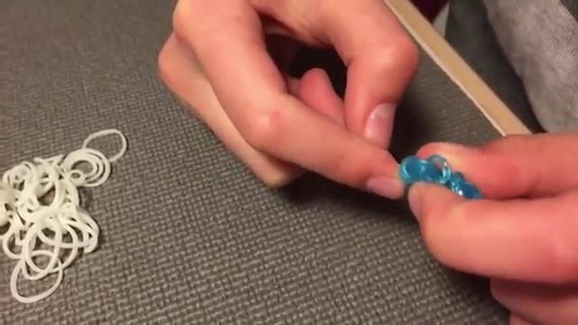 "Снежинка" плетение из резинок rainbow loom