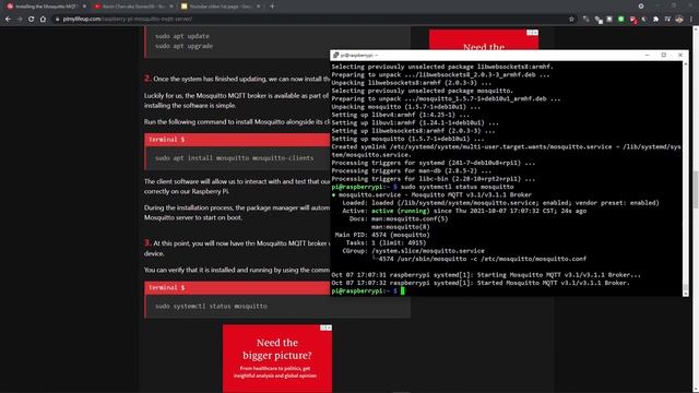 #4 一起學 Raspberry Pi 4 - 安裝 Mosquitto broker (MQTT) &  並在Node-RED & Google MQTTLens 進行測試 смотреть онлайн