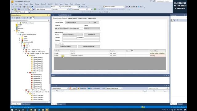 COM15. Profinet Between Beckhoff TwinCAT 3 (TF6270) and Siemens PLC (TIA Portal)
