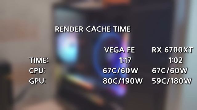 AMD Vega Frontier Edition vs AMD RX 6700 XT in Davinci Resolve Benchmark