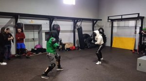 Спарринг (длинный меч). Тренировка HEMA.