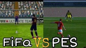 fifa против pes на psp