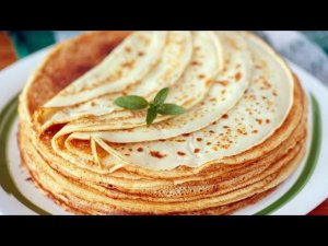 Тонкие Блинчики на Молоке! Идеальные для любой начинки /Crepes/ Масленица