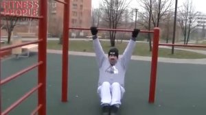 Сергей Бадюк  Подтягивание на турнике по Голтису