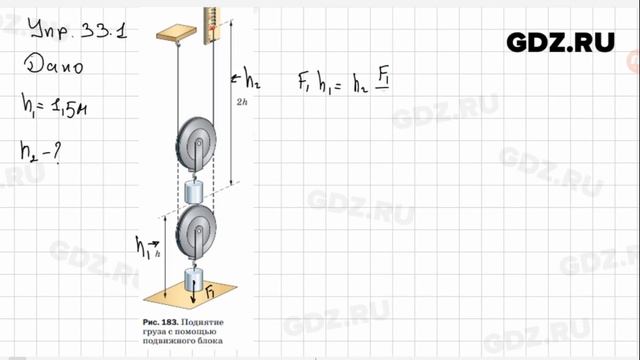 Упр 33.1 - Физика 7 класс Пёрышкин смотреть онлайн