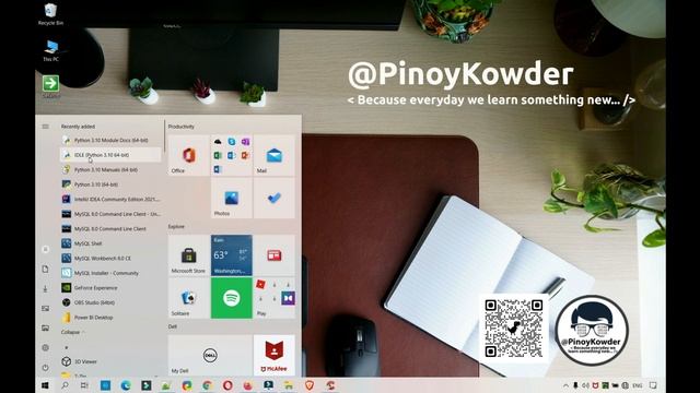 「PinoyKowder」→ #2 How to Install Python + Creating First Hello World Python Project