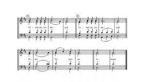 Великая ектения. В. Ковальджи, № 3. Сопрано  (1-й голос)
