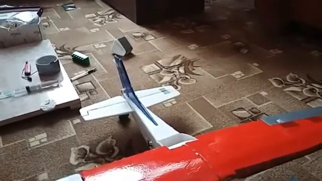 Проверка рулей самодельной Цессны-182 смотреть онлайн