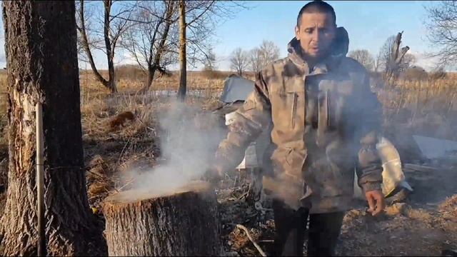 Выжигаем колоды для пчёл. Подготовка к заселению бортиев???