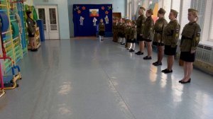 Смотр конкурса строя и песни «На Знамя Победы роняем шаг"