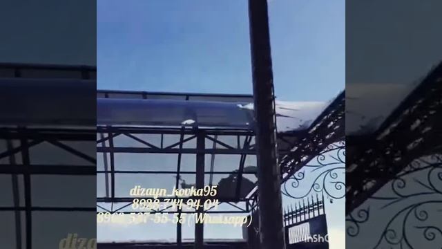 Навесы из поликарбоната и профнастила