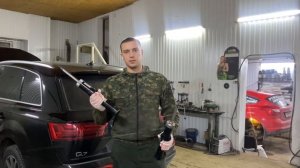 Стук ходовой Audi Q7 4M Ауди ку 7 4М стук амортизаторов пневмоподвески.