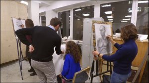 Рисунок головы с плечевым поясом МГХПА