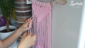 A simple macrame panel / Простое панно в технике макраме / DIY TSVORIC