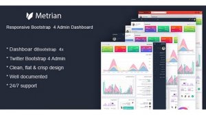 Metrian - Responsive Bootstrap 4 Admin Dashboard | Themeforest Website Templates and Themes