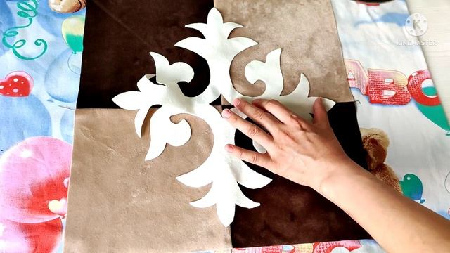 Ою жабыстыру. Ою жасау. Оюлы-құрақ жастықша тігу