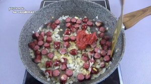 Нарезаю охотничьи колбаски и готовлю вкусный ужин!