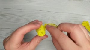 Одуванчик из фоамирана глиттерного, а как настоящий??? Резиночки из фоамиана? Цветы из фоамирана☀