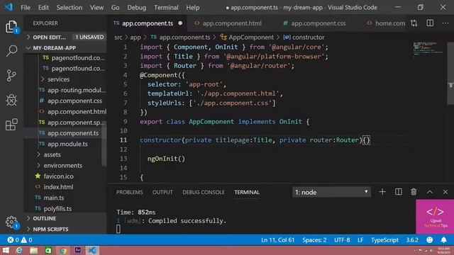 Active Router Link in Angular | Angular Routes [Tutorial - 8]
