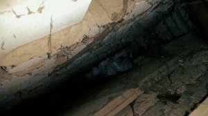 Утепление межстенового пространства пеноизолом.(Карбамидным пенопластом )