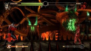 Mortal Kombat Komplete Edition - Red Lantern Shao Kahn & Flash Tag Ladder 4K Gameplay Playthrough