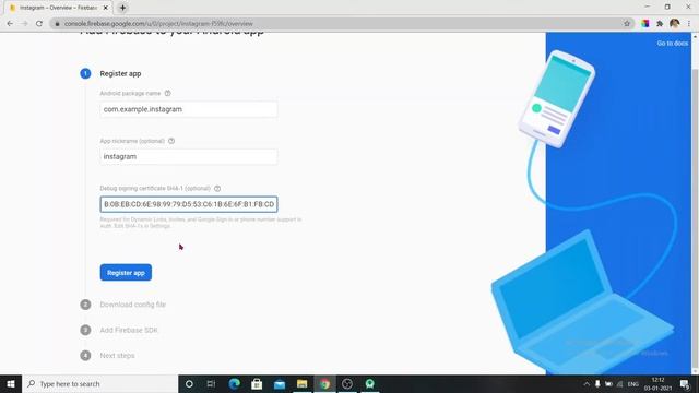 Instagram Clone App Part-1 || Creating Project and Connecting With Firebase