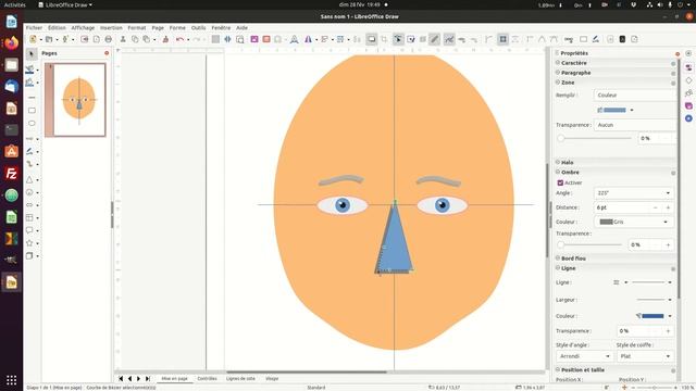 Dessin d'un avatar avec LibreOffice Draw (3/5) смотреть онлайн