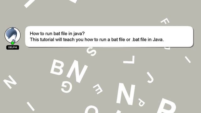 How to run bat file in java? смотреть онлайн