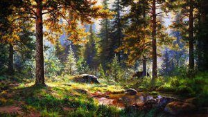 Живописные летние пейзажи художника Вадима Зайнуллина.