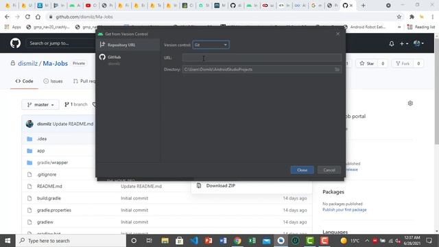 Clone project from Github in Android Studio смотреть онлайн