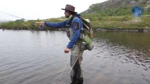 Ловля озёрной КУМЖИ НАХЛЫСТОМ на Кольском полуострове