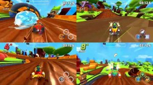 Starlit Kart Racing - XBOX gameplay, four local players split screen