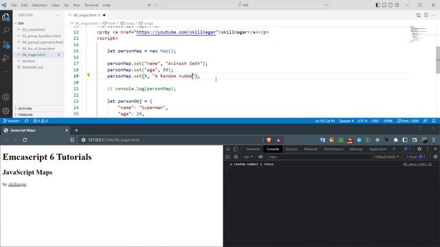 ECMAScript Tutorial - What is Map() in JavaScript? ES6 Series