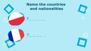 УМК Go Getter-1, unit-1, 1.3 (2) Countries and nationalities