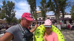 Витязево. Второй день. Черное море. Витязево пляж. Аттракционы.