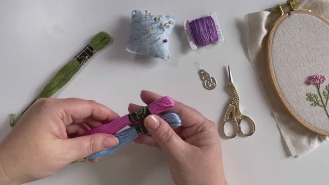 Как заправить нитку в иголку