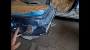 Антикоррозионная обработка дверей на Опель Мерива .