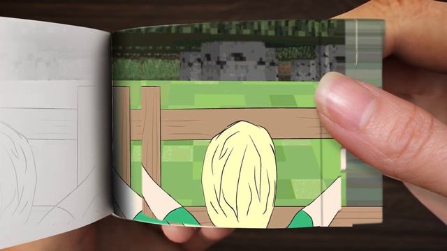 Alex and Steve Moment | Minecraft | Anime Flipbook #8 | MOMX Art смотреть онлайн
