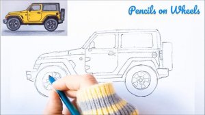 Как нарисовать Джип Вранглер Jeep Wrangler машину внедорожник просто How to Draw Car Simple Drawing