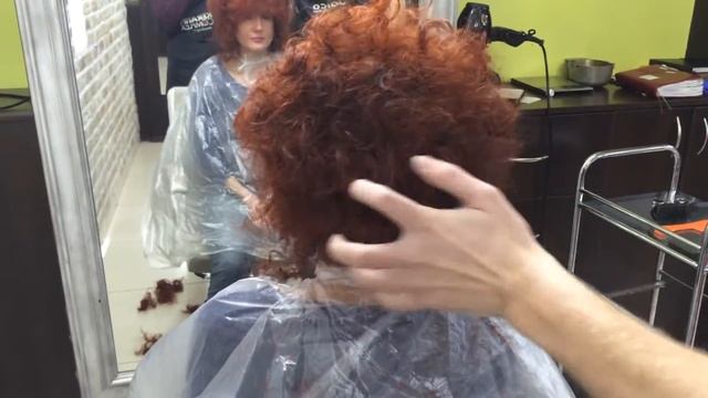 Классная объемная  стрижка кудрявых волос / афро кудри/ кудрявые/ до после
