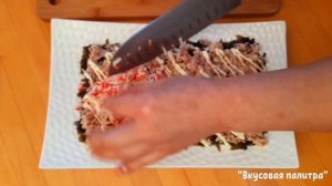 Салат "Нептун" с морской капустой! Неожиданно вкусно!